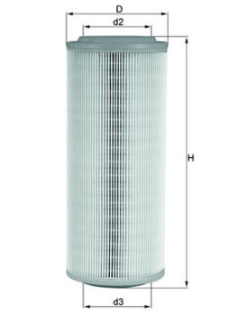 LX 855 Vzduchový filter KNECHT