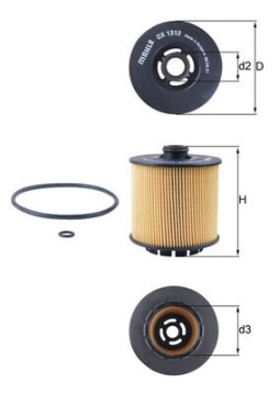 OX 1312D Olejový filter KNECHT