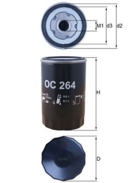 OC 264 Olejový filter KNECHT
