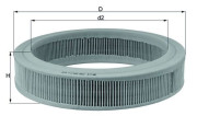 LX 108 Vzduchový filter KNECHT