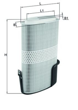 LX 1009/6 Vzduchový filter KNECHT