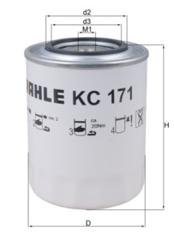 KC 171 Palivový filter KNECHT