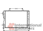 01002089 9/97-3/03 chladič 1.8i 16V (±AC), 1.8i 16V (TS) (±AC), 2.0i 12V Turbo (±AC), 2.0i 16V TS (±AC) 01002089 VAN WEZEL