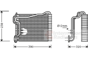 0300V146 výparník klimatizace R134 (±AUT) [252*198*72] 0300V146 VAN WEZEL