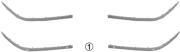 0637588 10/00- lišta předního nárazníku pro chrom lištu s otvory pro parkovací senzory P 0637588 VAN WEZEL