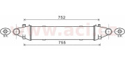 30004556 intercooler C250CGi [625*130*60] 30004556 VAN WEZEL