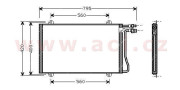 30005219 chladič klimatizace bez sušiče [630*380*16] 30005219 VAN WEZEL