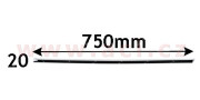 5839405 boční lišta zadních dveří chrom L 5839405 VAN WEZEL