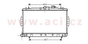 82002047 chladič 1.3i (-A±AC), 1.5i (-A±AC) [335*600*16] 82002047 VAN WEZEL