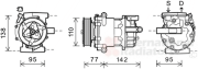 1800K470 9/11- kompresor klimatizace 2.2TDCi (typ SANDEN 7V16) průměr řemenice 110 mm) 1800K470 VAN WEZEL
