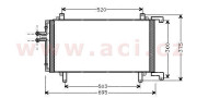 43005196 chladič klimatizace [610*282*24] 43005196 VAN WEZEL