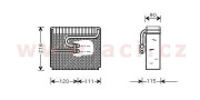 8100V048 výparník klimatizace  [178*231*90] 8100V048 VAN WEZEL
