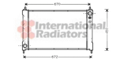 25002036 -6/96 chladič 2.0i 16V (±AC), 2.5i 24V (±AC), 2.7i 24V (±AC) [625*430*25] 25002036 VAN WEZEL