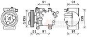 3300K395 kompresor klimatizace 2.5DCi 3300K395 VAN WEZEL