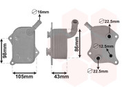 03003414 chladič oleje 2.0i 96kW 03003414 VAN WEZEL