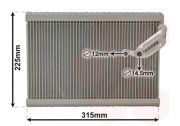 0900V700 výparník klimatizace [185*305*38] 0900V700 VAN WEZEL