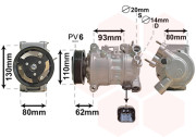 0901K707 kompresor klimatizace 1.6HDi, 2.0HDi 0901K707 VAN WEZEL