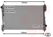 17002311 chladič 1.3MJTD (55kW) (±AC) [620*395*27] 17002311 VAN WEZEL