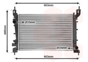 17002358 chladič 1.4i (±AC) [542*377*28] 17002358 VAN WEZEL