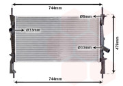 18002404 chladič 2.3i 16V, 2.2TDCi, 2.4TDCi [671*388*26] 18002404 VAN WEZEL