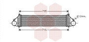 18004429 intercooler 2.4i 20V (±AUT±AC), 2.5i 20V (±AUT±AC), 2.5i 20V T5 (±AC) [650*113*50] 18004429 VAN WEZEL