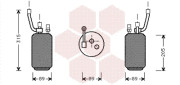 1800D274 sušič klimatizace 1.6i 16V (±AUT), 1.8i 16V (±AUT), 2.0i 16V (±AUT), 1.8TD 1800D274 VAN WEZEL