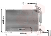 18015706 11/12-02/13 kondenzátor se sušičem 1.0i (48kW, 59kW) 18015706 VAN WEZEL