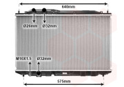 25002187 chladič 1.8i 16V S Vtec (±AC) typ TOYO [375*670*16] 25002187 VAN WEZEL