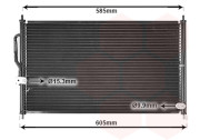 25005062 chladič klimatizace bez sušiče 2.0i 16V  [595*318*22] 25005062 VAN WEZEL