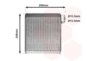 2700V216 výparník klimatizace pro všechny pohoné jednotky [205*213*38] 2700V216 VAN WEZEL