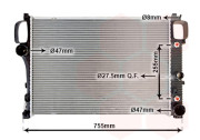 30002447 chladič pro všechny pohonné jednotky (±AUT±AC) [640*459*40] 30002447 VAN WEZEL