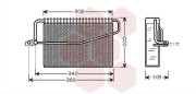 3000V381 Výparník klimatizácie VAN WEZEL