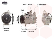 3001K711 kompresor klimatizace typ Denso C200, C220, C250, C220 CDI, C250d, C400, C450 AMG, C43 AMG 3001K711 VAN WEZEL