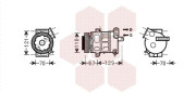 3700K558 kompresor klimatizace 1.6 TURBO 3700K558 VAN WEZEL