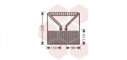 3700V414 Výparník klimatizácie VAN WEZEL