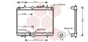 40002235 chladič 1.8i 16V (±AUT+AC), 2.0i 16V (+AUT+AC),  2.0HDi (+AUT+AC) [580*542*32] 40002235 VAN WEZEL