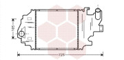 43004320 intercooler 1.5DCi (±AC), 1.9DTi (±AC) [344*374*32] 43004320 VAN WEZEL