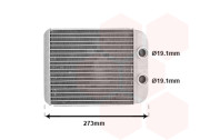 43006343 radiátor topení (±AUT±AC) [210*185*34] 43006343 VAN WEZEL