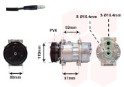 4300K283 kompresor klimatizace 1.8i 8V (±AUT), 2.0i 8V (±AUT), 2.0i 16V (±AUT), 1.9DTi 4300K283 VAN WEZEL