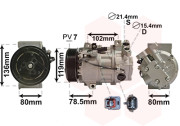 4300K620 kompresor klimatizace 2.0i 4300K620 VAN WEZEL