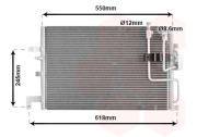 47005048 chladič klimatizace bez sušiče  [505*348*16] 47005048 VAN WEZEL