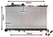 51002065 chladič 2.0i 16V (±AC), 2.5i 16V (±AC) [340*685*16] 51002065 VAN WEZEL