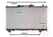 53002283 chladič 1.6i 16V (±AC), 1.8i 16V (±AC), 2.0i 16V (±AC) [325*660*16] 53002283 VAN WEZEL