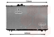 53002556 Chladič motora VAN WEZEL