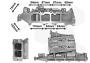 58004361 vodní chladič pro chlazení turbodmychadla 1.6TDi, 2.0TDi (Euro 5)  bez EGR ventilu, výroba VALEO (VW, ŠKODA) 58004361 VAN WEZEL