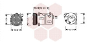 5900K030 Kompresor klimatizácie VAN WEZEL