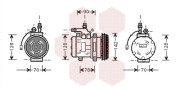 7400K029 kompresor klimatizace 3.2i, 3.3i 7400K029 VAN WEZEL