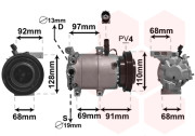 8200K412 kompresor klimatizace 1.4i, 1.6i 8200K412 VAN WEZEL