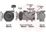 8201K707 kompresor klimatizace 1.6i 8201K707 VAN WEZEL