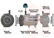 8300K159 kompresor klimatizace 1.4i 16V, 1.6i 16V  8300K159 VAN WEZEL